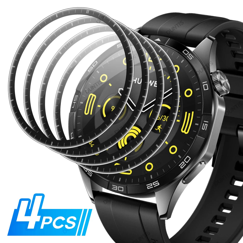 Screen Protector for Huawei Watch GT 4 GT4 46mm 3D Curved Screen Protector Ultra-HD Full Coverage Protective Film Accessories