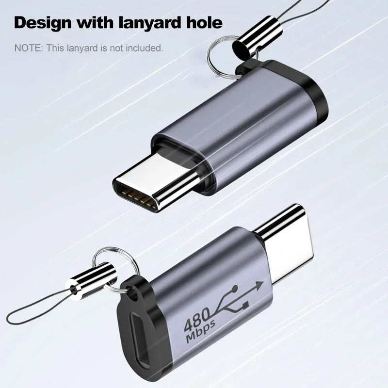 Type C Adapter USB C To Micro To Mini USB Female Converters For iPhone 15 14 Xiaomi Samsung For Lightning Male Charger Adapter