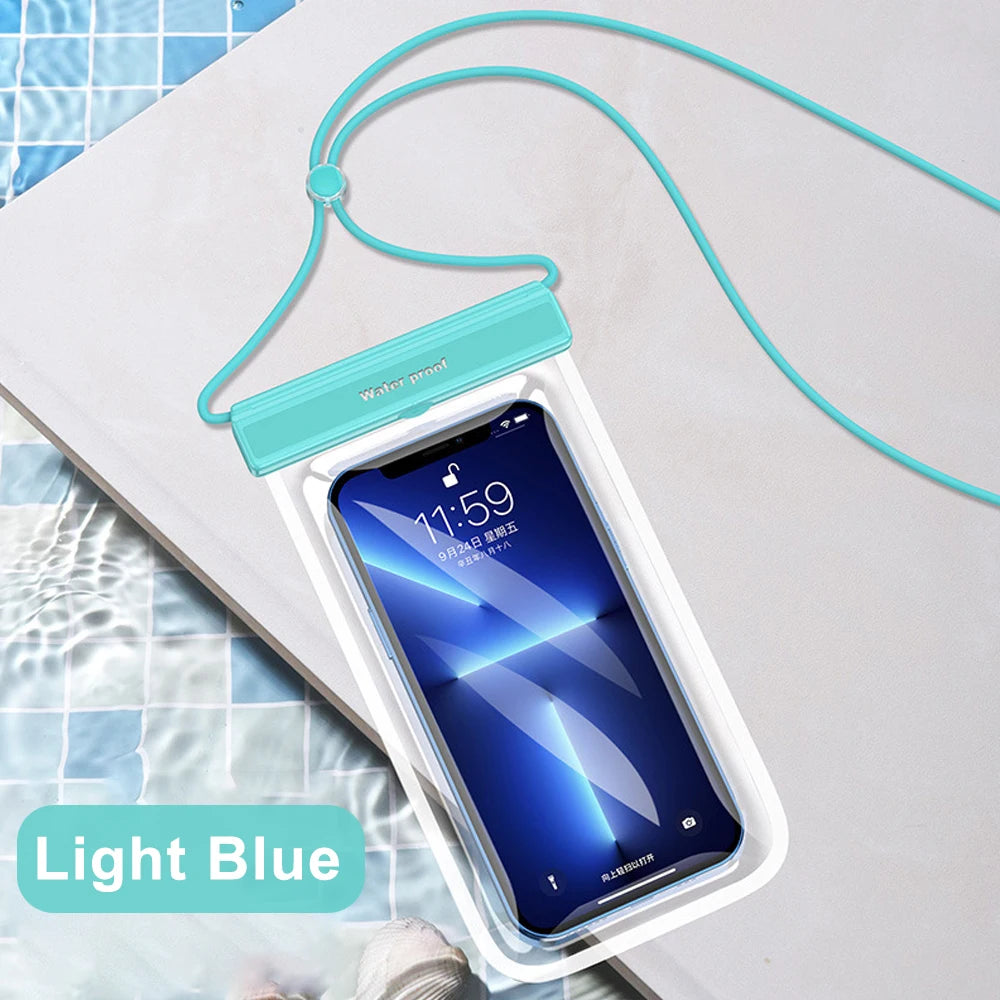 FONKEN Waterproof Phone Case Pouch Bag For iPhone 13 14 Pro Max Case Swimming Dry Bag Underwater Cover Case For Huawei Samsung