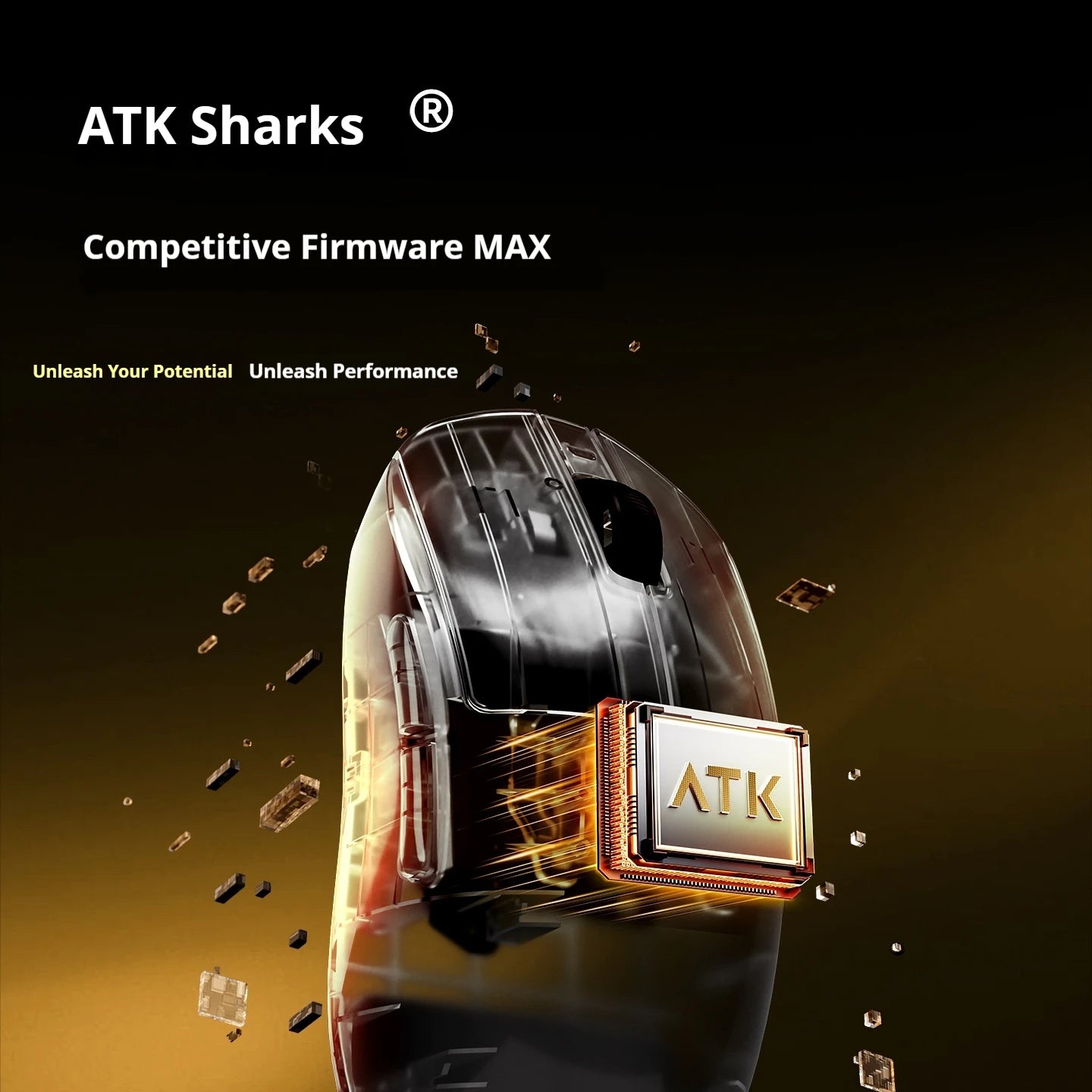 ATK DragonFly A9 Air Ultimate Wireless Gaming Mouse PAW3950 Ultra 42000DPI 750IPS 8KHz RGB Ergonomic For Windows MacOs PC Gifts