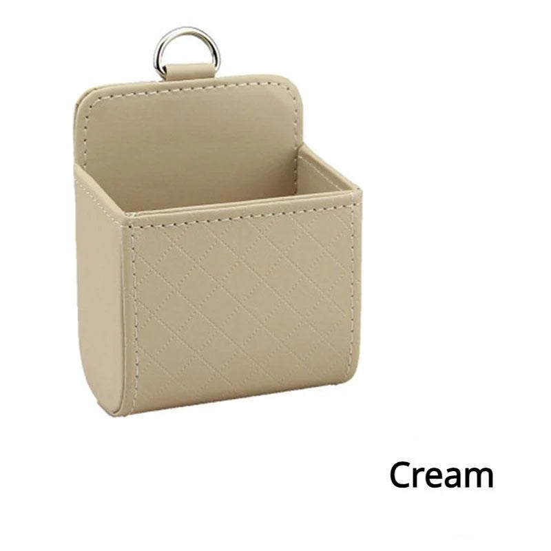 Car Air Vent Storage Bag Organizer Pocket Sunglass Holder Car Mount Phone Holder Coin Key Card Case Organizer with Hook