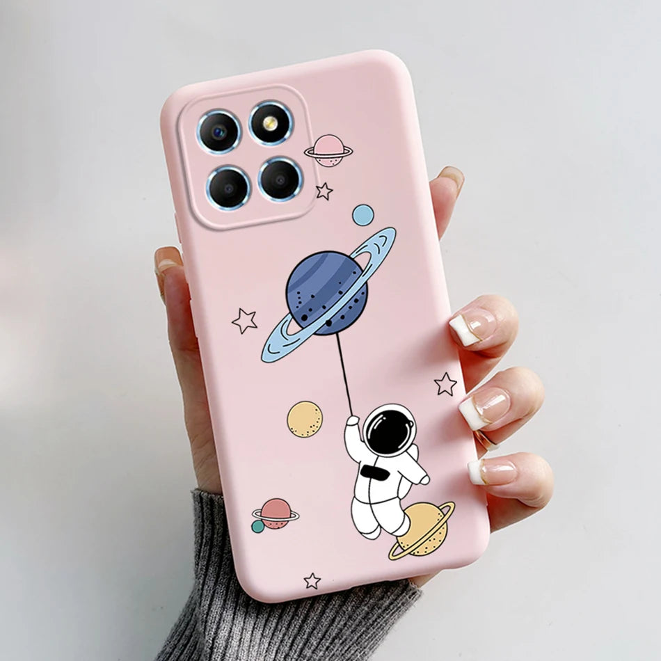 For Honor X6 5G Case VNE-LX1 VNE-LX2 VNE-LX3 Phone Cover Popular Astronaut Soft Funda For Honor X8 TFY-LX1 HonorX8 Bumper Coque