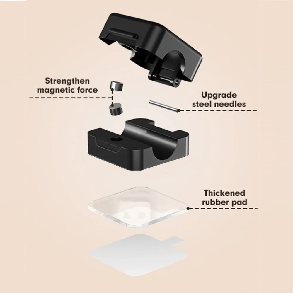 1/3/6 PCS Magnetic Cable Organizer Cable Clips Management Wire Keeper Wall Data Cable Winder Adjustable Cord Holder Under Desk