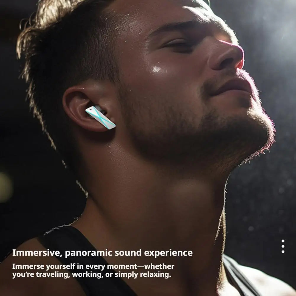 New 2026 DX-08 Mecha Wireless Earbuds Bluetooth 5.3 RGB LED Power Display 72H Playtime Low Latency Gaming Earphones