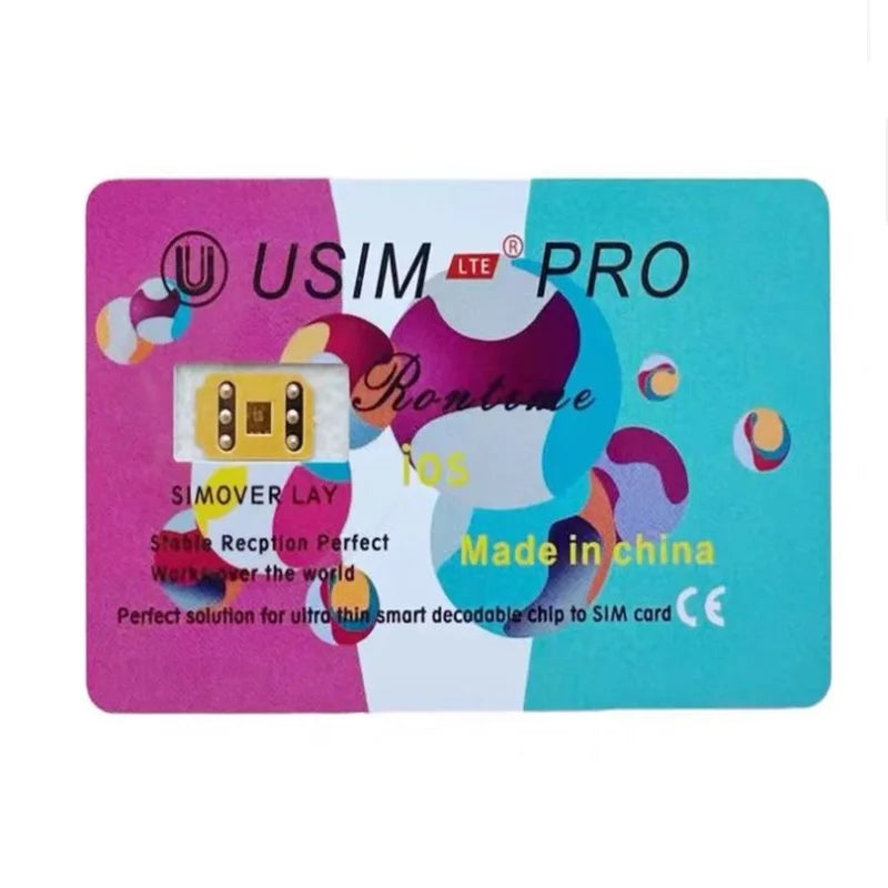 Newest version Usim LTE 2025 new Usim pro V20.30 with QPE ESIM for ip6 to 16promax
