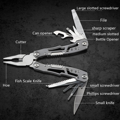 Outdoor Multitool Camping Portable Stainless Steel Folding Multifunction Tools Emergency survival Knife Pliers