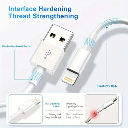 3pcs 1pc for iPhone charger cable lightning data cable original  MFi certified USB A charging cable suitable for iPhone 13 12 1