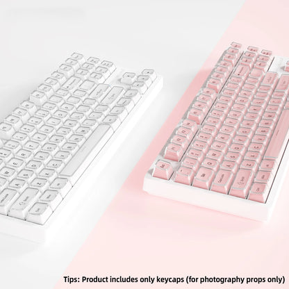 Crystal Jelly Side Front Printed Keycaps for Mechanical Keyboard 60 75 80 100 Layout Key Caps Korean Japanese Русский Arabic