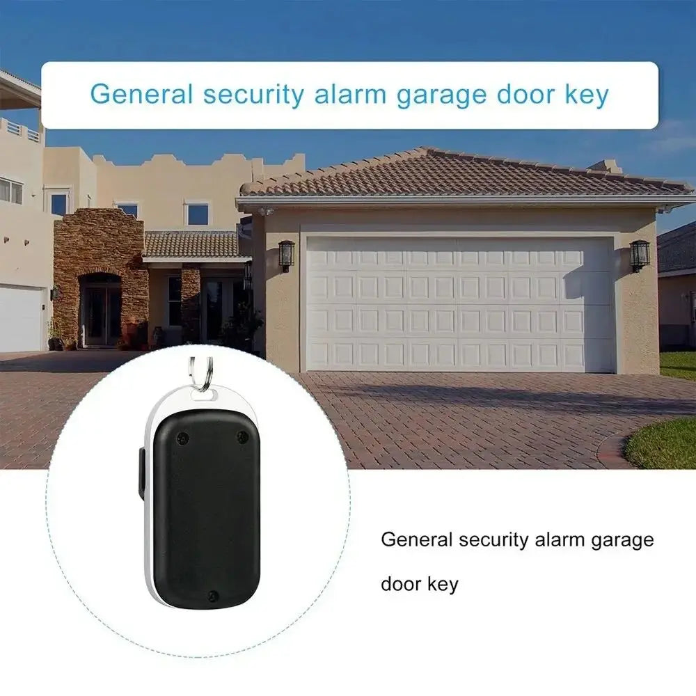 433MHz Smart Copy Duplicator Metal Push Button Remote Control Transmitter ABCD 4Button Garage Door Opener Remote 1pc