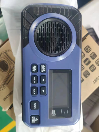 DAB  Portable Hand Crank Radio Emergency Radio Solar  Emergency Radio with BT FM SOS Alarm 5000 mAh  Power Bank and reading lamp