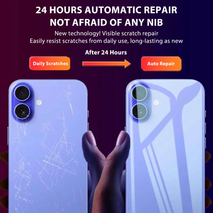 4-1Pcs Back Hydrogel Film For iPhone 16 15 Pro Max 13 14 12 11 XS XR 7 8 Plus Soft Clear Screen Protector Phone Accessories