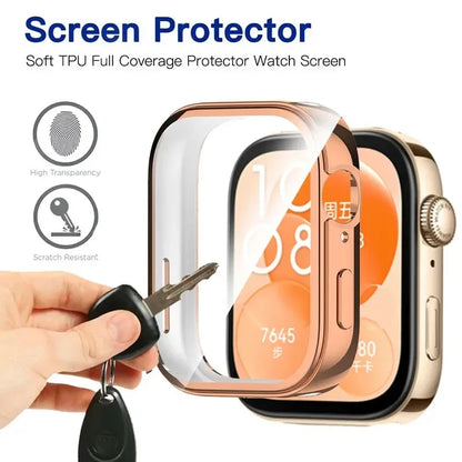Screen Protector For Huawei Watch Fit 5 Pro TPU Case Protective Shell Cover for Huawei Fit5 Fit5pro Fit4 4pro Fit3 Accessories