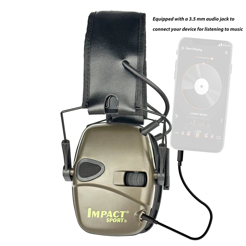 SALE!Earmuffs Active Headphones with Case for Shooting Electronic Hearing protection Headset Noise Reduction hunting headphone