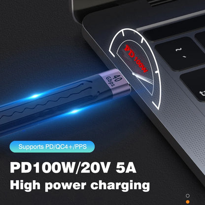 UGOURD USB4 Type C Data Cable 40Gbps USB C Short Cable PD 100W 240W 8K for Thunderbolt 3/4 SSD iPhone 15 Pro Max Power Bank