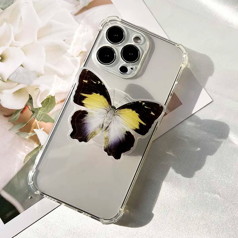 Acrylic Butterfly Phone Stand Socket Holder Grip Trendy mobile phone accessories Applicable ForApple Huawei Xiaomi Samsung