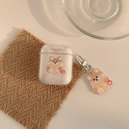 For AirPods 1 2 3 Earphone Case Funny Cute Cartoon Couples Bluetooth Headphone Protective Cover For AirPodsPro 2nd With Keychain
