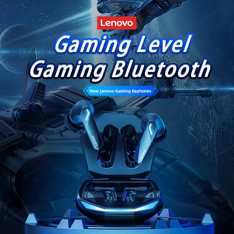 Lenovo GM2 Pro Headphones Wireless Bluetooth 5.3 Earphone Dual Mode HD Call with Mic Gaming Music Headset Waterproof Earbuds