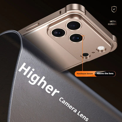 Metal Alloy Lens Protect Frame Phone Case For iPhone 17 Air 16 15 14 13 12 Pro Max Plus Four Corners Anti-drop Shockproof Bumper