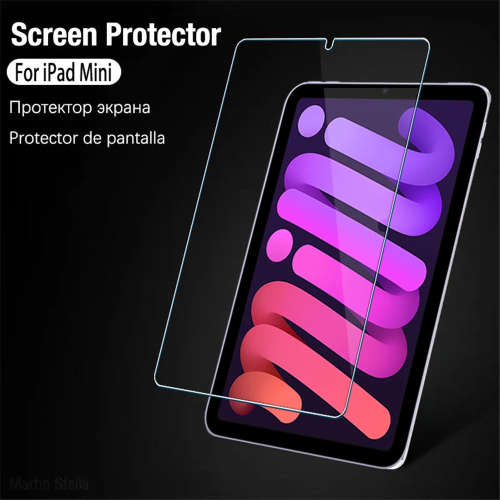 2PCS Tempered Glass Screen Protector for iPad Mini 7 6 a17 Pro 8.3 inch Mini 4 5 7.9 2024 2021 Tablet Accessories Film