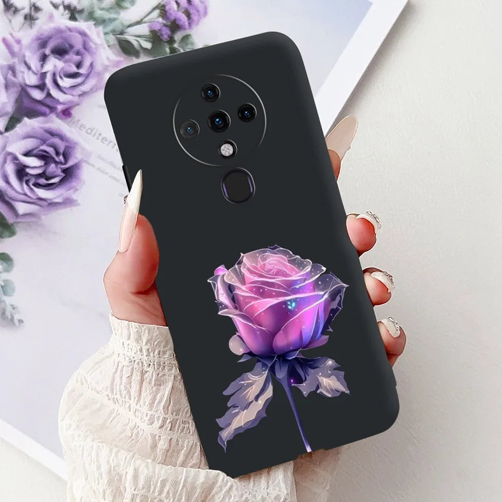 6.8'' For Tecno Spark6 KE7 Back Cover For Techno Spark 6 Case Shockproof Luxury Cute Cartoon Funny Cool Silicone Bumper Funda