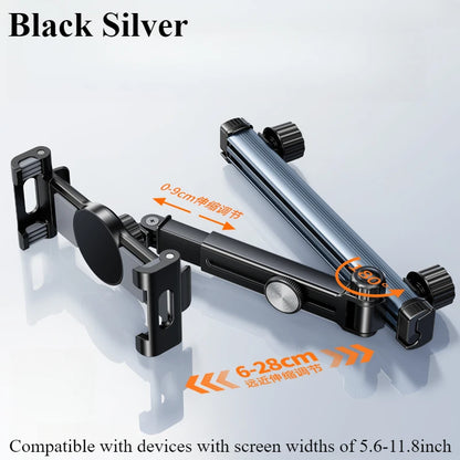 Eary Car Headseat Magnetic Tablet Holder Phone Stand Back Rear Seat Car Accessories 360°Rotatable Foldable Bracket for iPad Pro