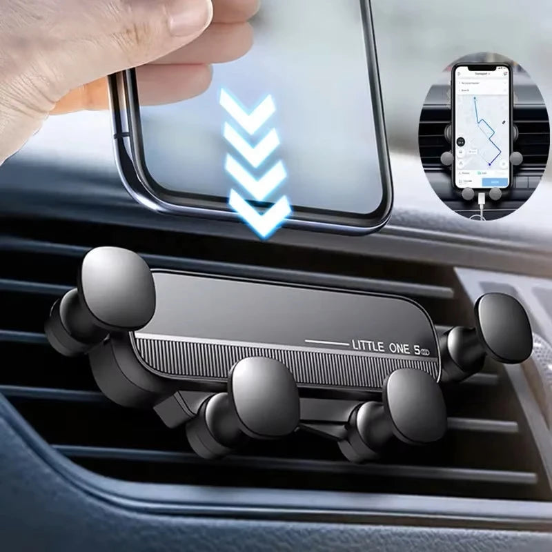 Universal Gravity Car Phone Holder Air Vent Mount Mobile Support for iPhone 13/12 Xiaomi - Automotive GPS Stand