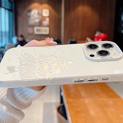 Wave Point Christmas Tree Drop Proof Matte Phone Case For iPhone 16 15 14 13 12 11 Pro Max XR XS MAX 7 8 PLUS MINI Acrylic Cover