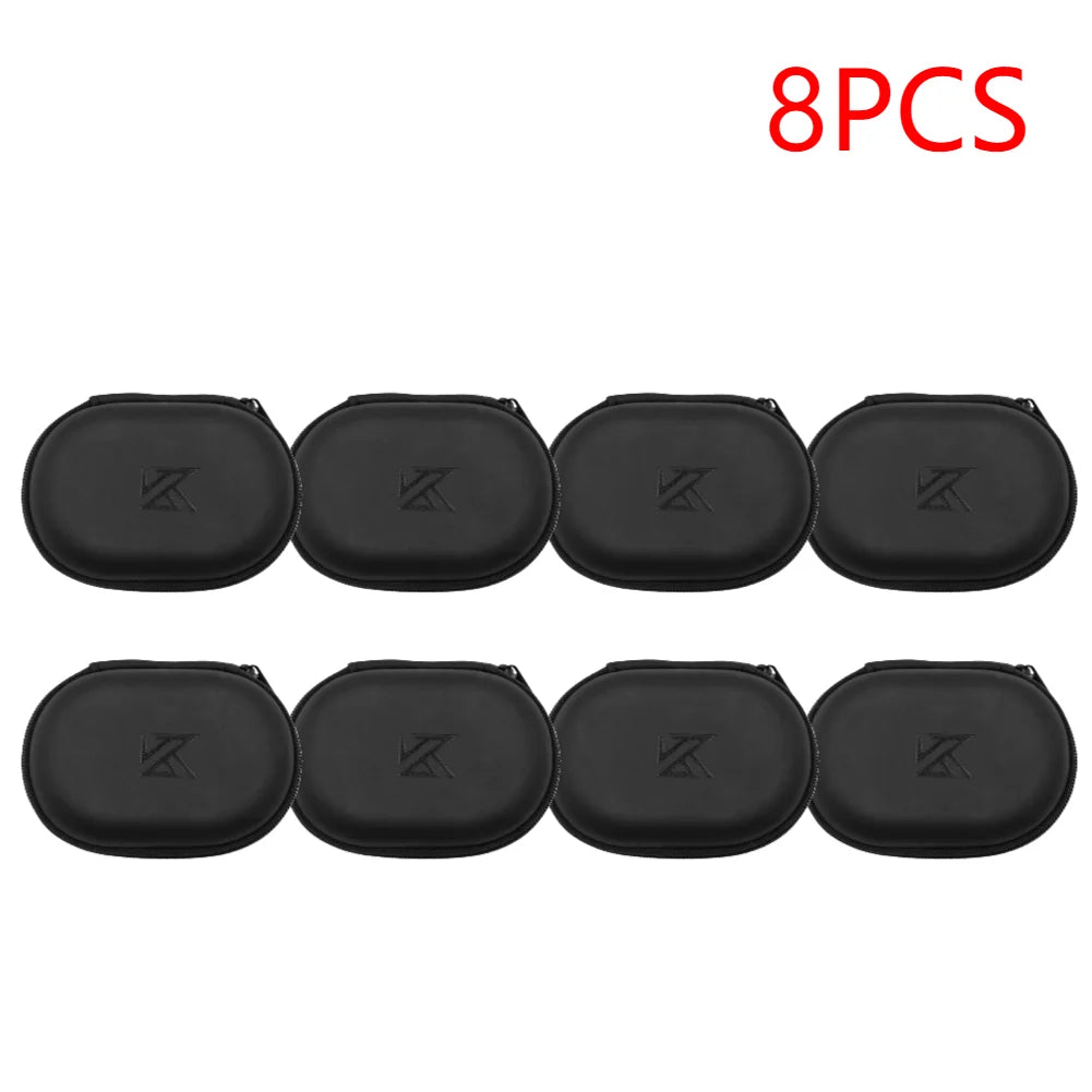 1-10Pcs Earphones Case PU Leather Storage Bag Headphones Portable Storage Box For KZ EDX Pro AS16 Pro Castor ZAR ZS10 Headset ﻿