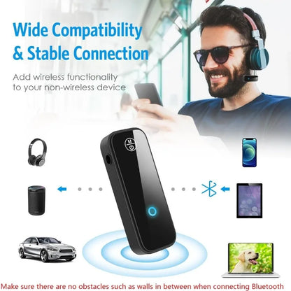 Aux Bluetooth Adapter for Car 2-in-1 Wireless Bluetooth 5.0 Receiver Transmitter for Cars Speakers Stereo Systems Headphones TV