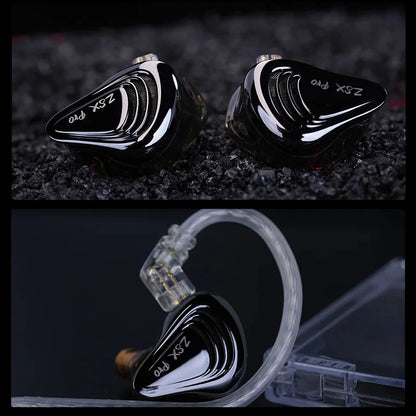 KZ ZSX Pro 5BA 1DD Hybrid Drive Unit Earphones 10mm Dynamic Drive IEMs HIFI Sport Game Earbuds Music Headsets ZSXPRO ZAX ZAS ZAR