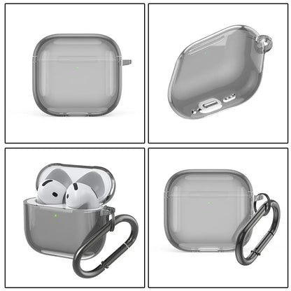 Earphone Protective Cover For Apple AirPods 4 2024 Charging Case Cover Transparent TPU Shockproof Wireless