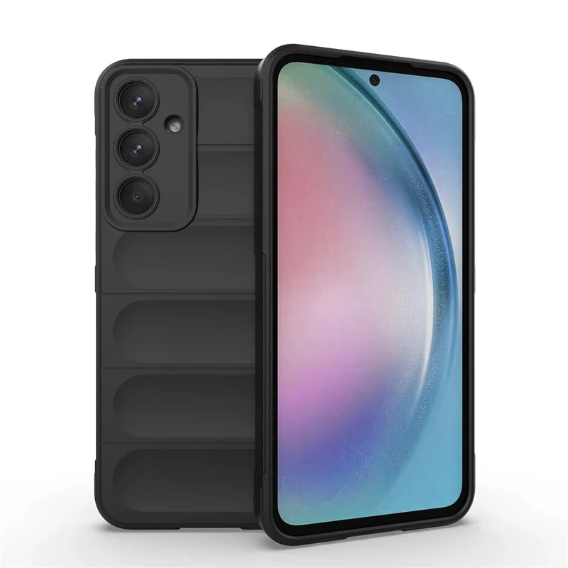 For Samsung Galaxy A55 A35 A25 A15 5g Back Cover Phone Case Soft Liquid Silicone Anti-fall Shockproof Armor Protect Funda Coque