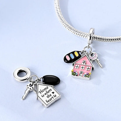 New IN 925 Sterling Silver Charms Beads Headphones Snail Fox Rose Pendant Jewelry Fit Original Bracelet For Women DIY Gift