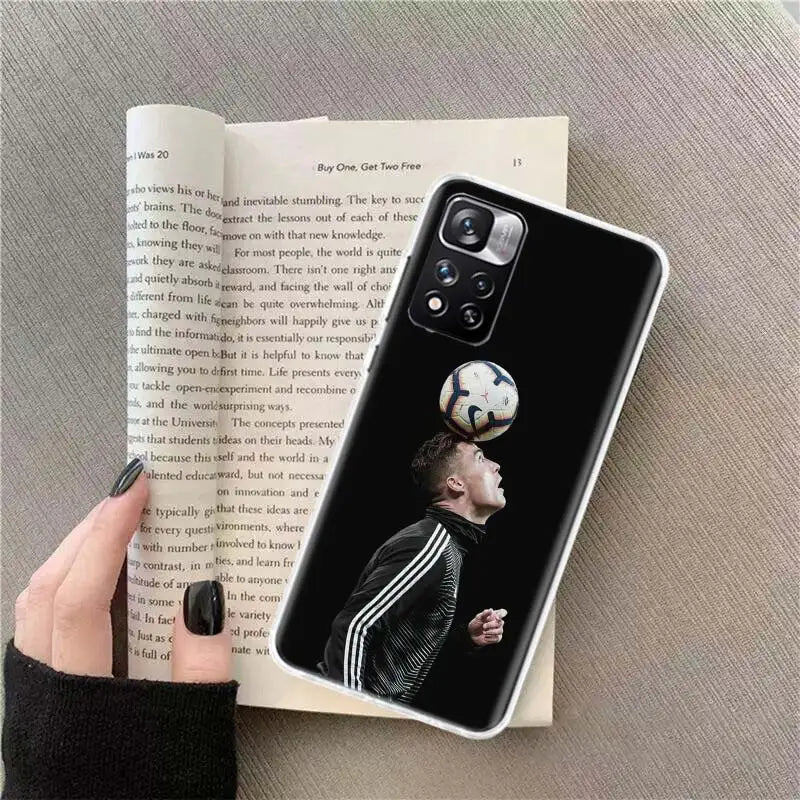 Football Soccer Ball Design Phone Case For Xiaomi Poco X4 F4 GT X3 NFC X5 X6 X7 Pro 5G M5 M5S M3 F5 Mi F6 F3 F2 F1 Cover Coque F