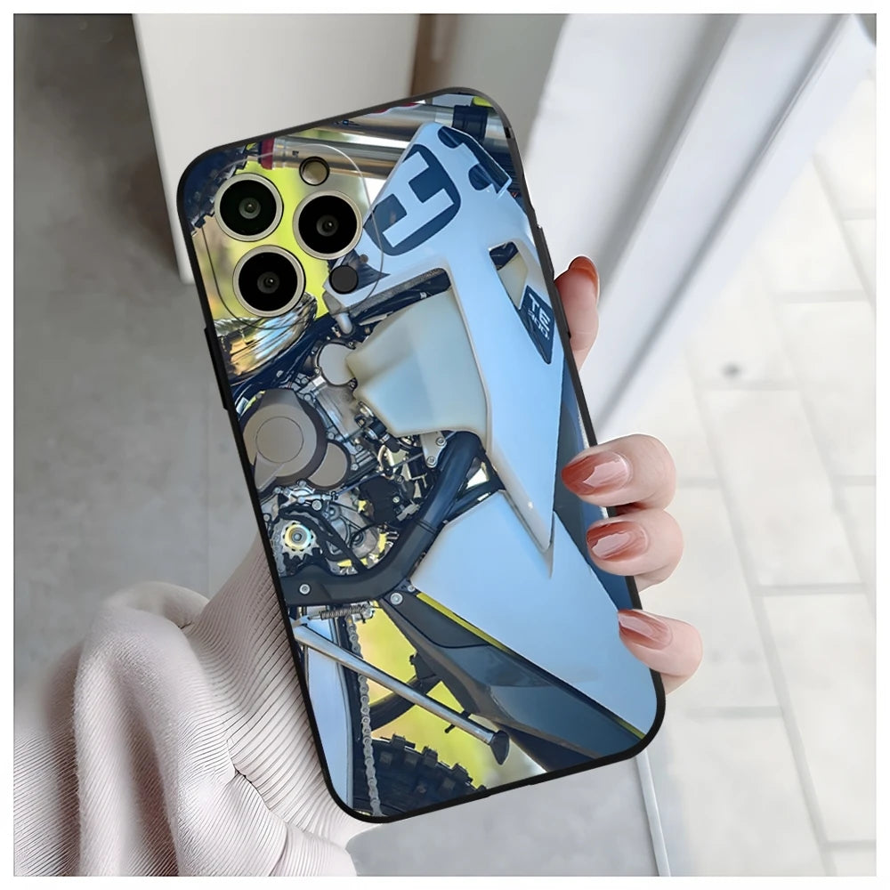 H-husqvarnaES Phone Case For Iphone 14 15ProMax 16 11 13 12 Pro Xs Max Mini Xr X 7 8 Plus Shell Coque