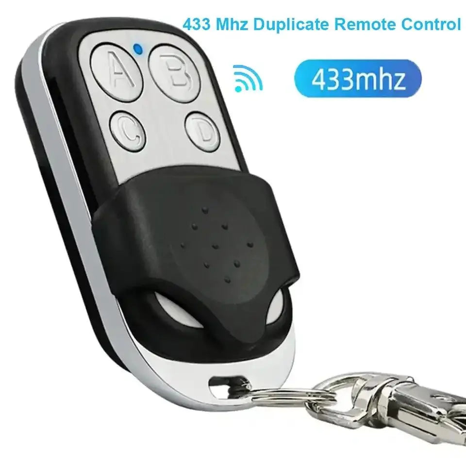 433MHz Smart Copy Duplicator Metal Push Button Remote Control Transmitter ABCD 4Button Garage Door Opener Remote 1pc
