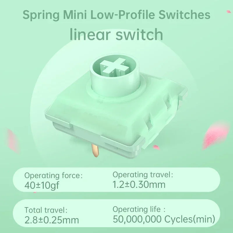 Kailh Four Seasons Spring Summer Autumn Winter MINI Low Profile Keyboard Switch Mini Mechanical Keyboard Switches Hot-Swappable
