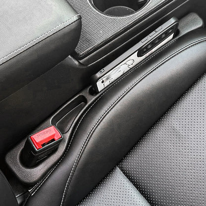 2PCS Black Car Seat Gap Filler Side Seam Plug Strip Leak-proof Filling Strip For All Car Model Wallet Phone Holder Accessories