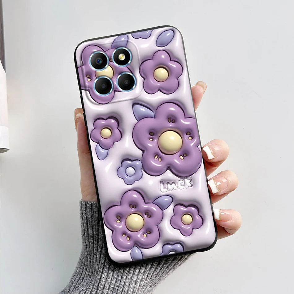 For Honor X6 5G Case VNE-LX1 VNE-LX2 VNE-LX3 Phone Cover Popular Astronaut Soft Funda For Honor X8 TFY-LX1 HonorX8 Bumper Coque