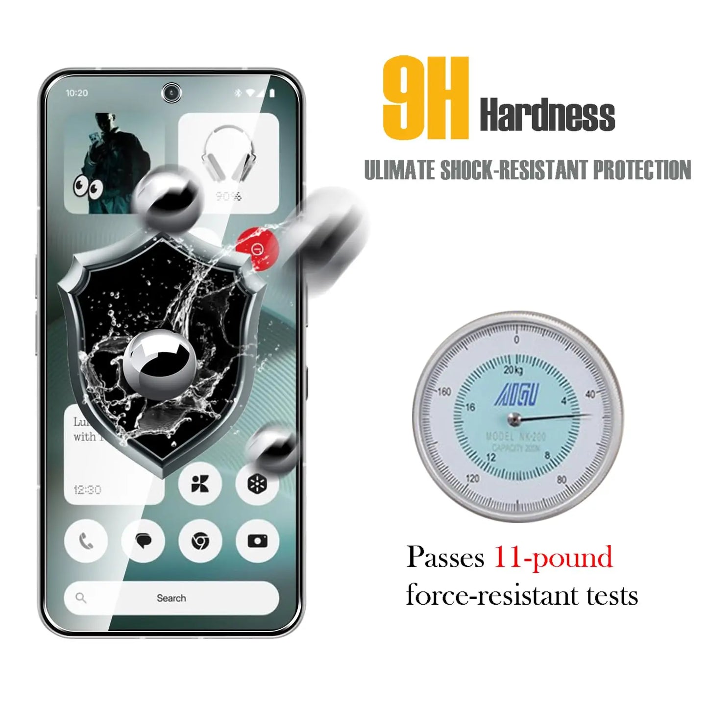 Screen Protector For Nothing Phone 3 Tempered Glass HD 9H Transparent Clear Anti Scratch Case Friendly