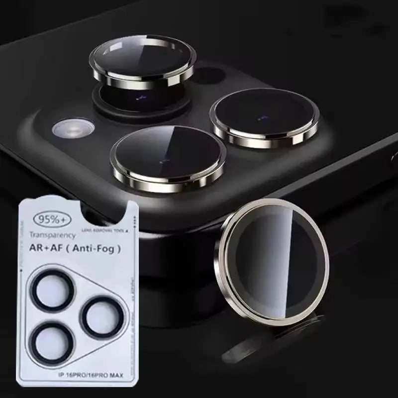 1Pc AR+AF Camera Lens Ring Glass For IPhone 15 16 Pro Max 16pro 15plus Lens Screen Protector Tempered Glass For IPhone 16pro Max