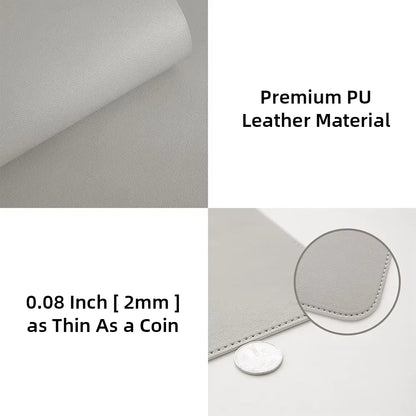 Large Size Office Computer Desk Protector Mat PU Leather Waterproof Non Slip Mouse Pad Desktop Keyboard Desk Pad Gaming Mousepad