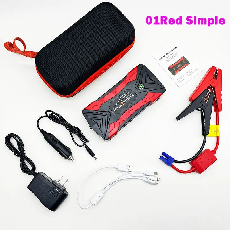 Minus Two Portable Car Jump Starter,  Air Pump, Power Bank and Emergency Starting Booster