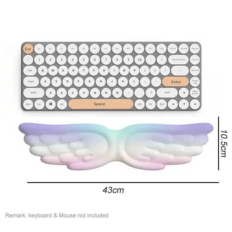 Mousepad Ergonomic Angel Keyboard Wrist Rest and Mouse Pad Set Reduce Wrist Pain for Office and Gaming Use
