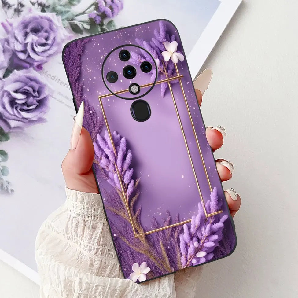 6.8'' For Tecno Spark6 KE7 Back Cover For Techno Spark 6 Case Shockproof Luxury Cute Cartoon Funny Cool Silicone Bumper Funda