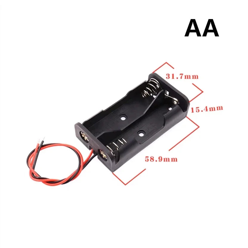New 18650 Power Bank Cases 1X 2X 3X 4X 18650 Battery Holder Storage Box Case 1 2 3 4 Slot Batteries Container With Wire Lead