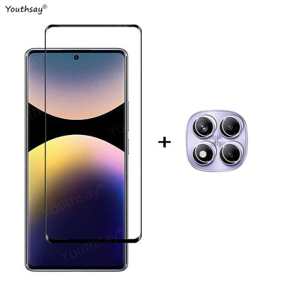 6in1 Glass For Redmi Note 14 Pro Global Full Cover Tempered Glass Redmi Note 14 Pro Screen Protector Lens Film Redmi Note 14 Pro