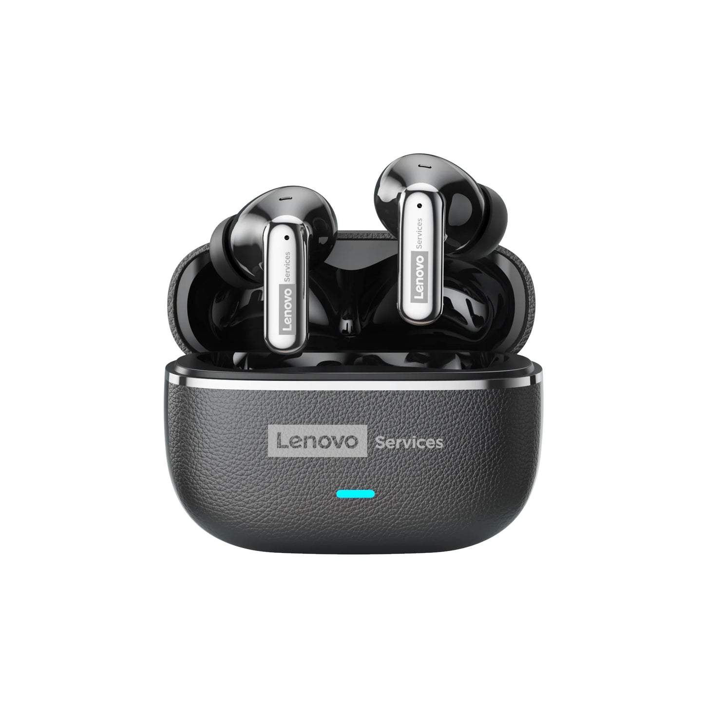 Choice Lenovo LE208 Wireless Earphones Bluetooth V6.0 HIFI Headphone Leather Texture Gaming Headset with Mic Music Earbuds