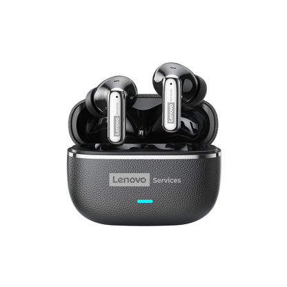 Choice Lenovo LE208 Wireless Earphones Bluetooth V6.0 HIFI Headphone Leather Texture Gaming Headset with Mic Music Earbuds