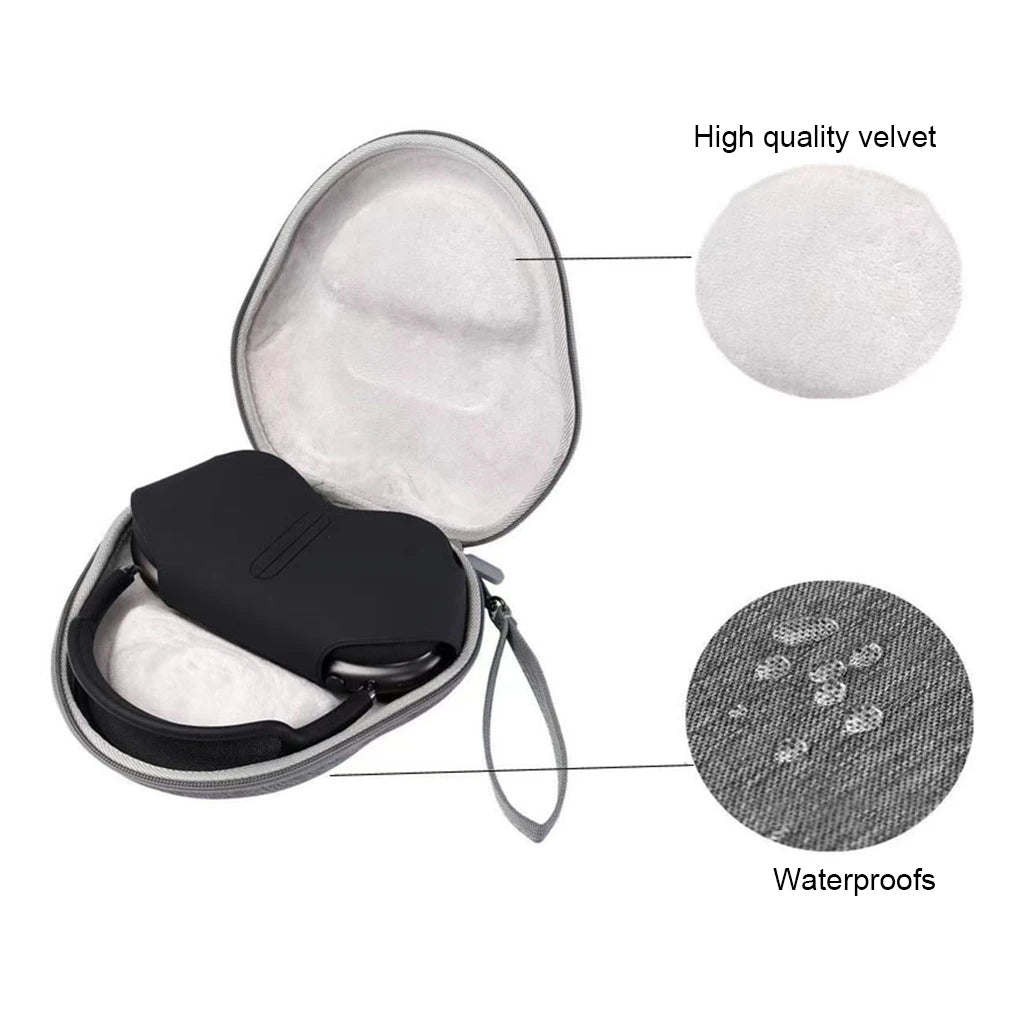 Hard EVA Travel Carrying Case Bluetooth Headset Storage Bag Cover for Airpods max Carrying Wireless Headphone